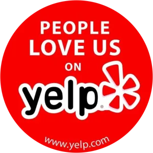 people love us on yelp badge